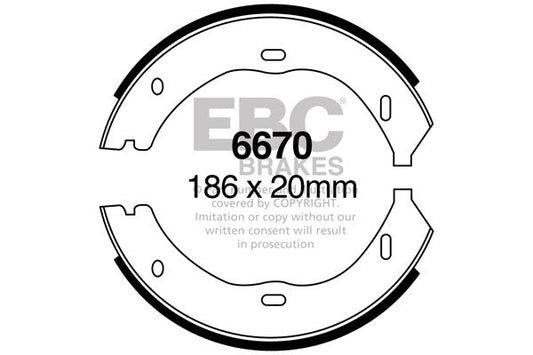 EBC Brake Shoe Replacement Set (6670)