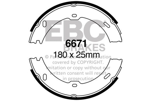 EBC Brake Shoe Replacement Set (6671)