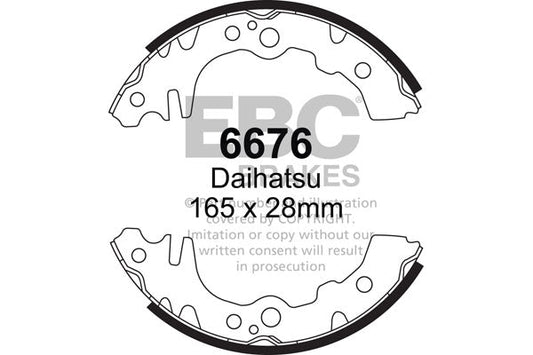 EBC Brake Shoe Replacement Set (6676)