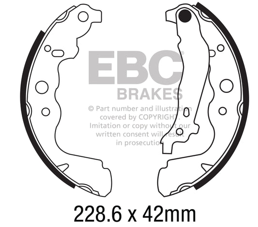 EBC Brake Shoe Replacement Set (6699)