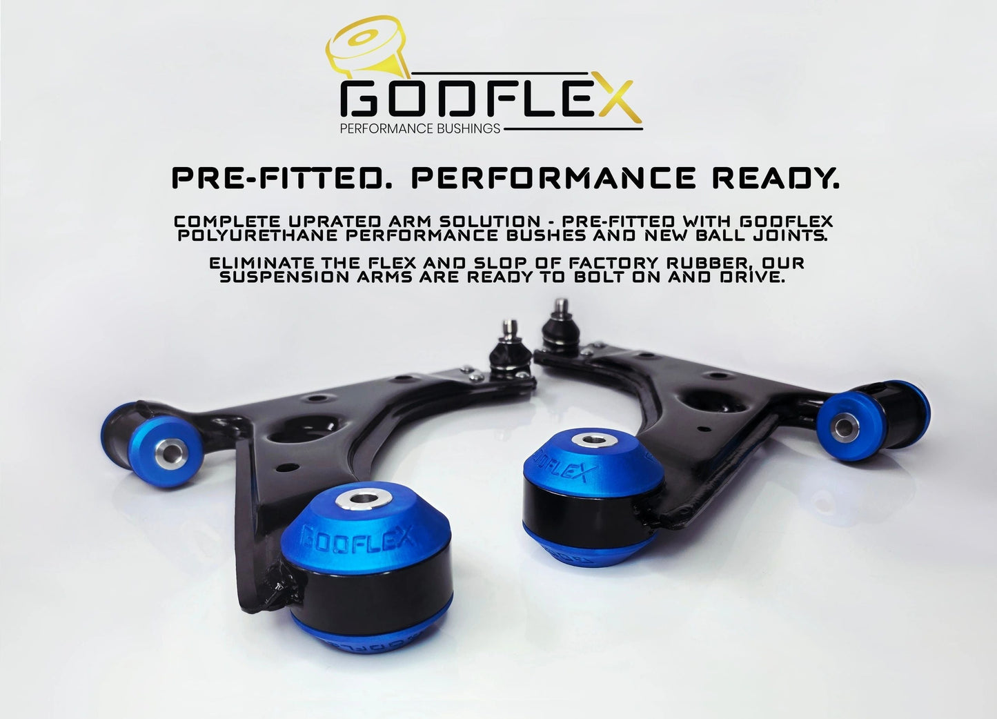 Audi TT MK3 (2014 - Onwards) Uprated Pre-Bushed Front Lower Suspension Arms