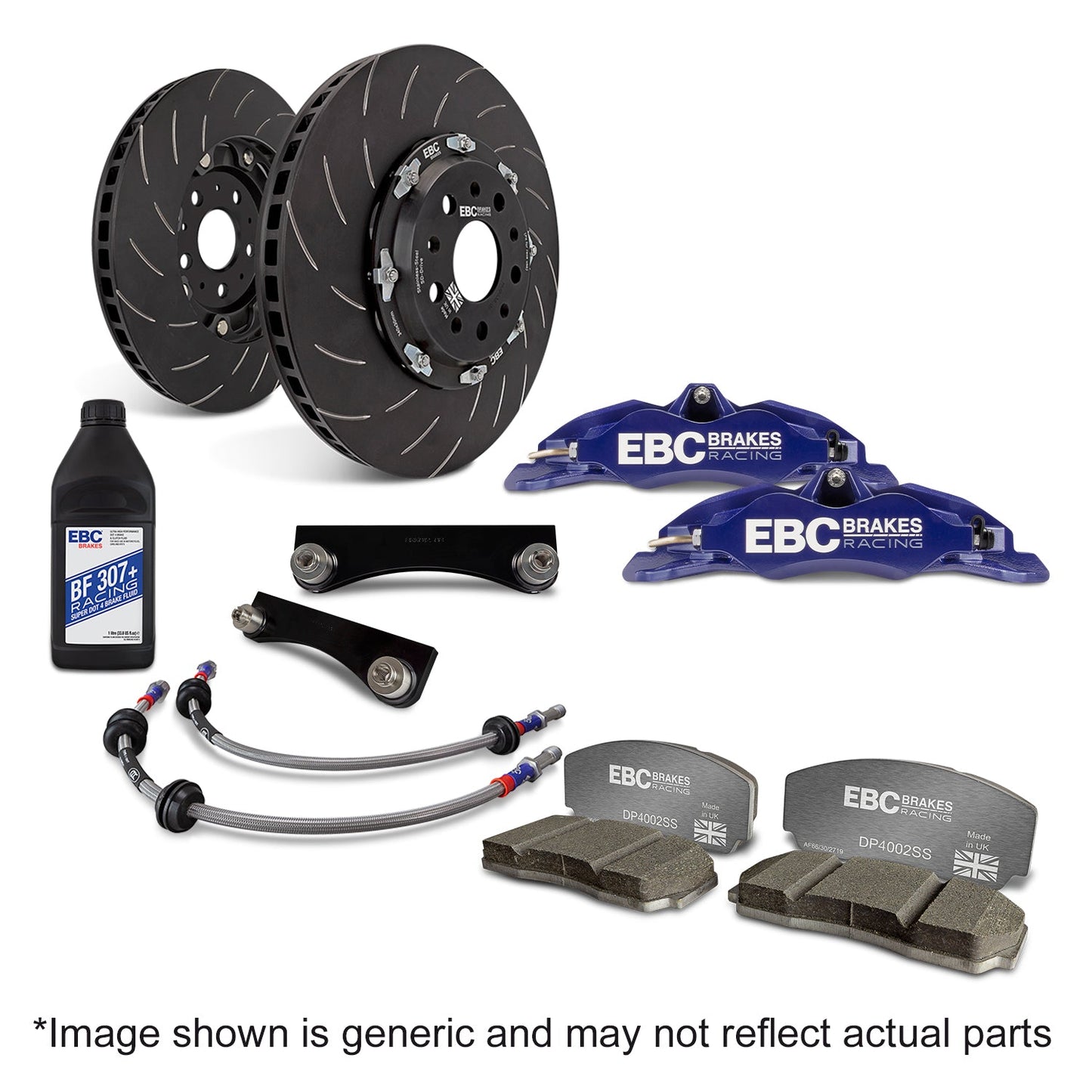 EBC Apollo 4-Piston Big Brake Kit, 330mm (BBK006-2) Front