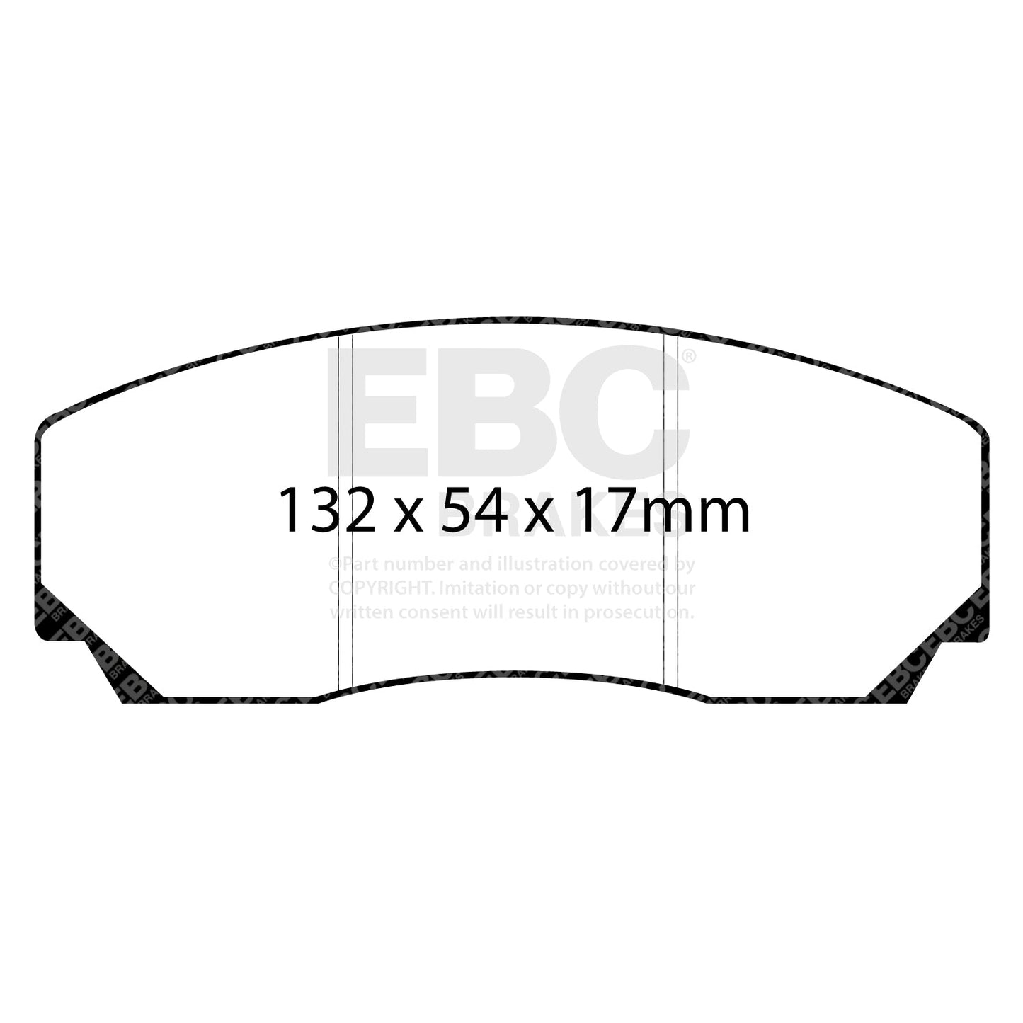 EBC RPX Track pads for K-Sport  6 Pot 304mm    (DP8002RPX) Front