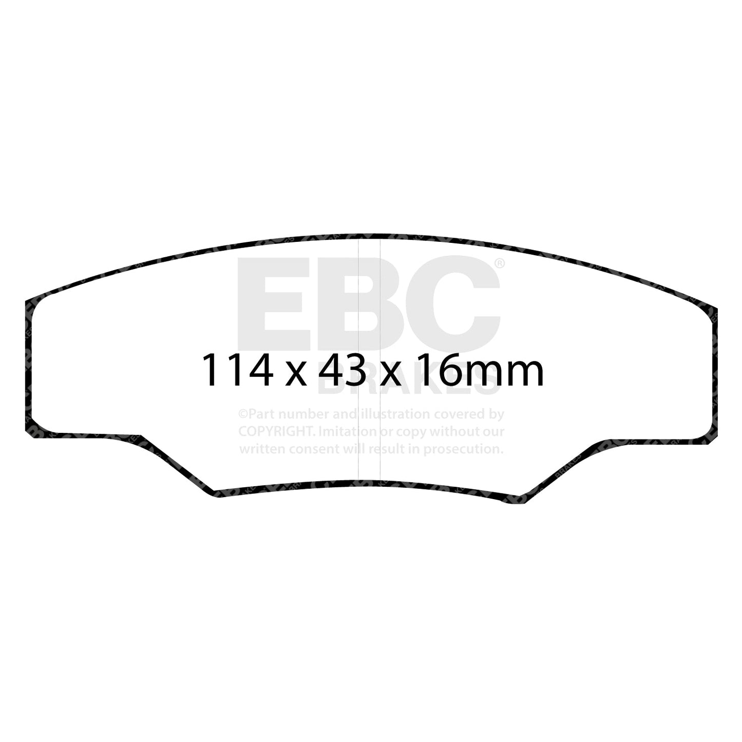 EBC RPX Track pads for AP Racing  CP3228 CP2340   (DP8003RPX) Front