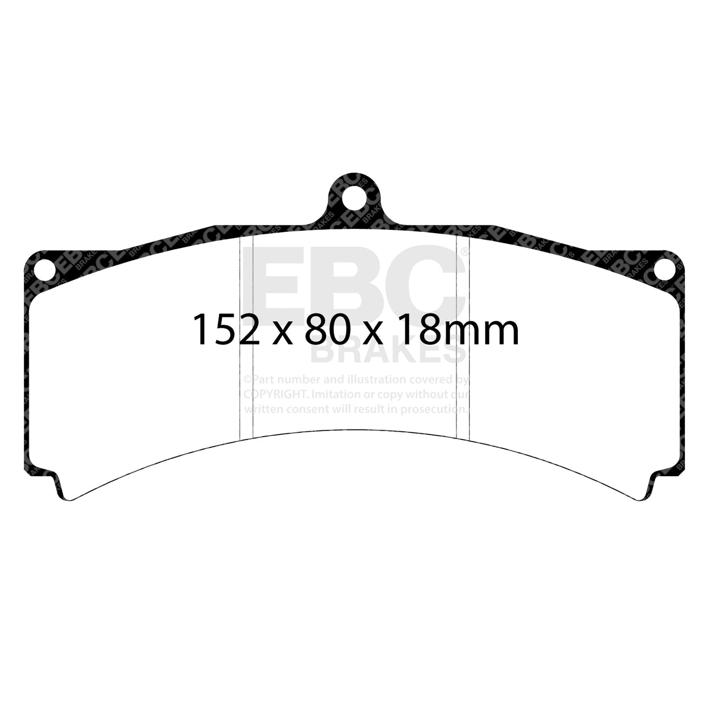 EBC RPX Track pads for AP Racing  CP5560 CP3894D46   (DP8012RPX) Front