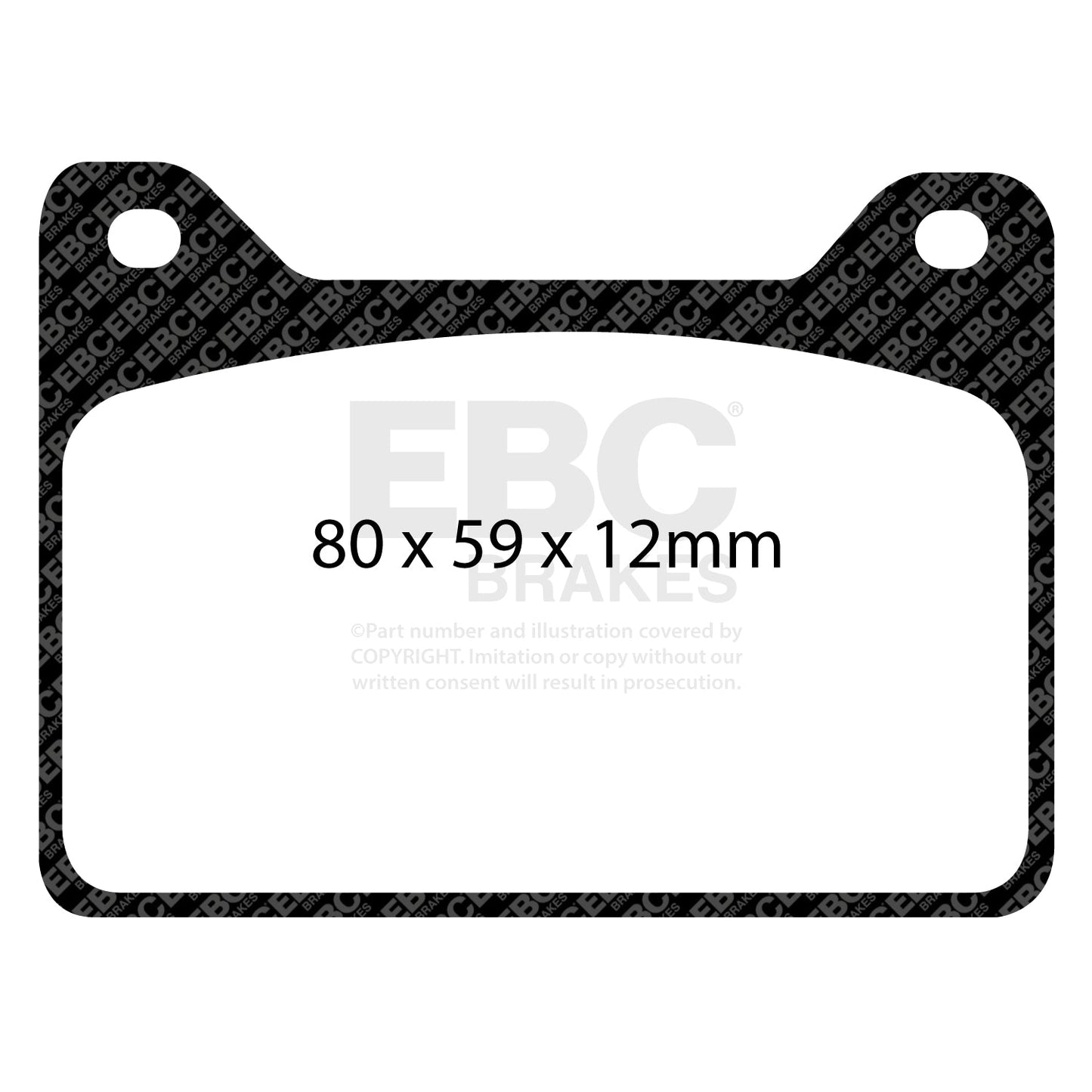 EBC Racing RP-1 Track and Race Brake Pads (DP8057RP1)