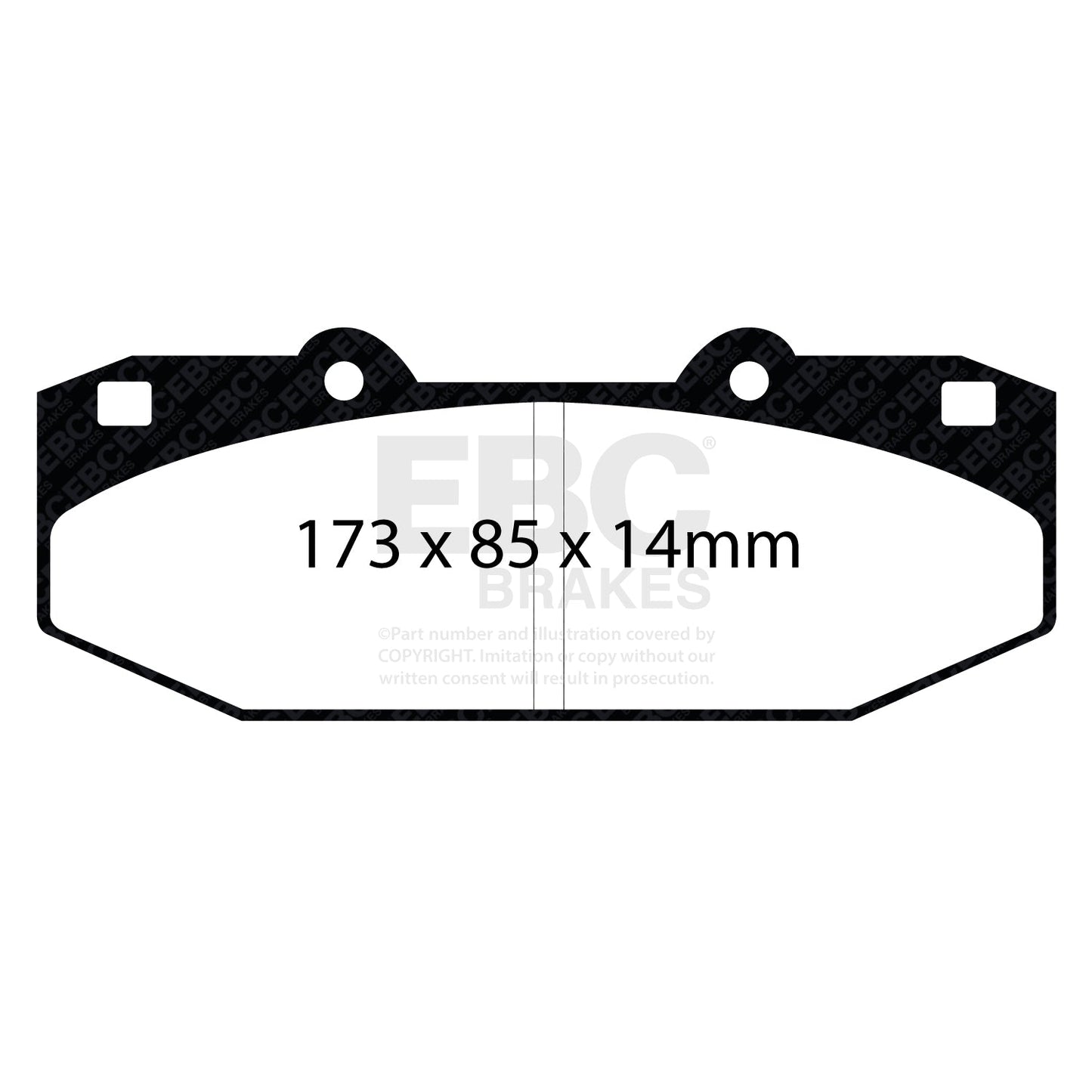 EBC Bluestuff Brake Pad 5000 Series TrackDay Set (DP5076NDX)