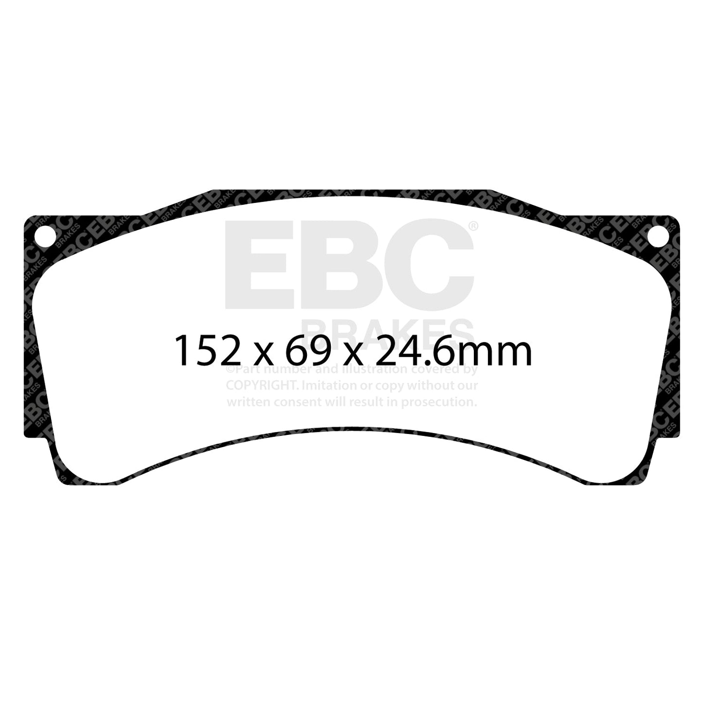 EBC Brakes RP1 Racing Pad (DP8080RP1) Front