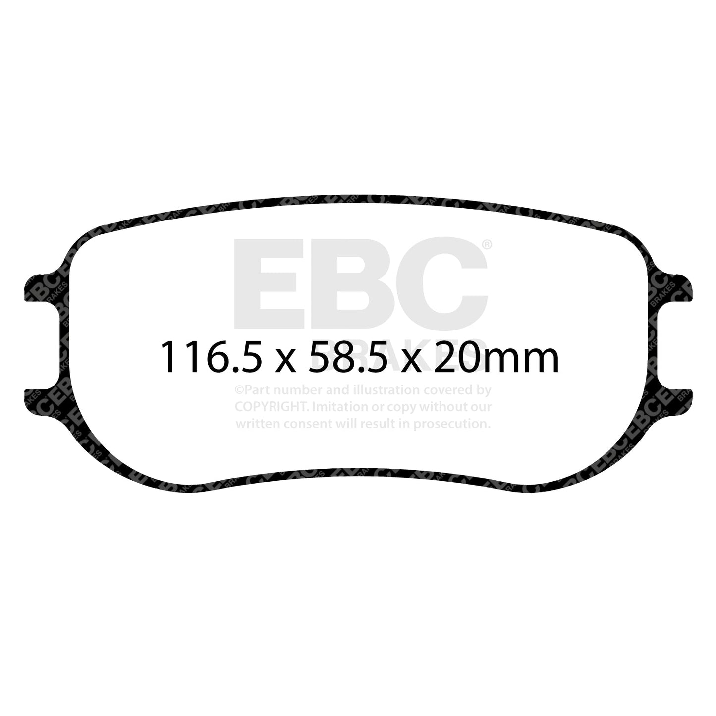 EBC Brakes RPX Racing Pad (DP8081/2RPX) Front