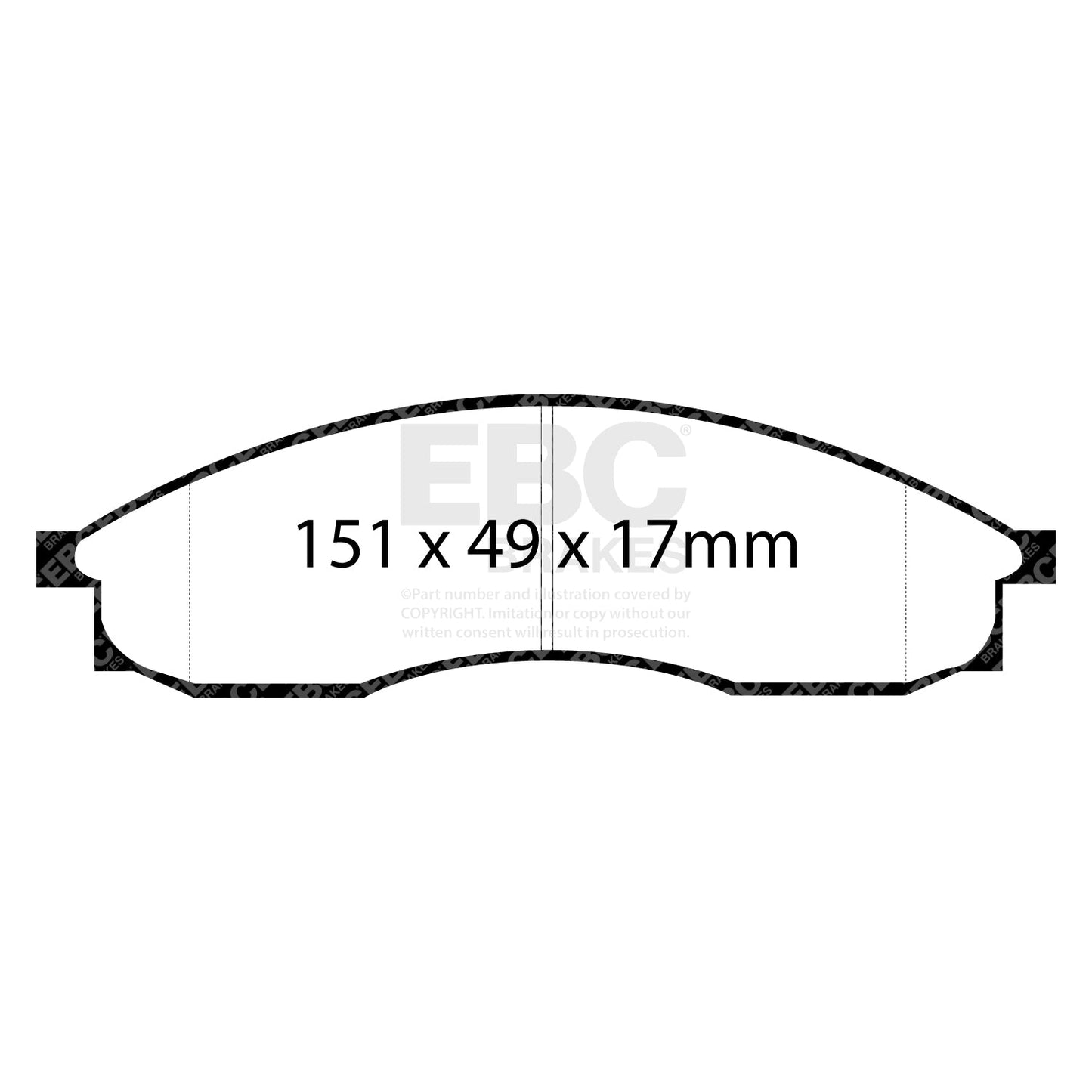 EBC Ultimax OE Replacement Brake Pad Set (DP1046)