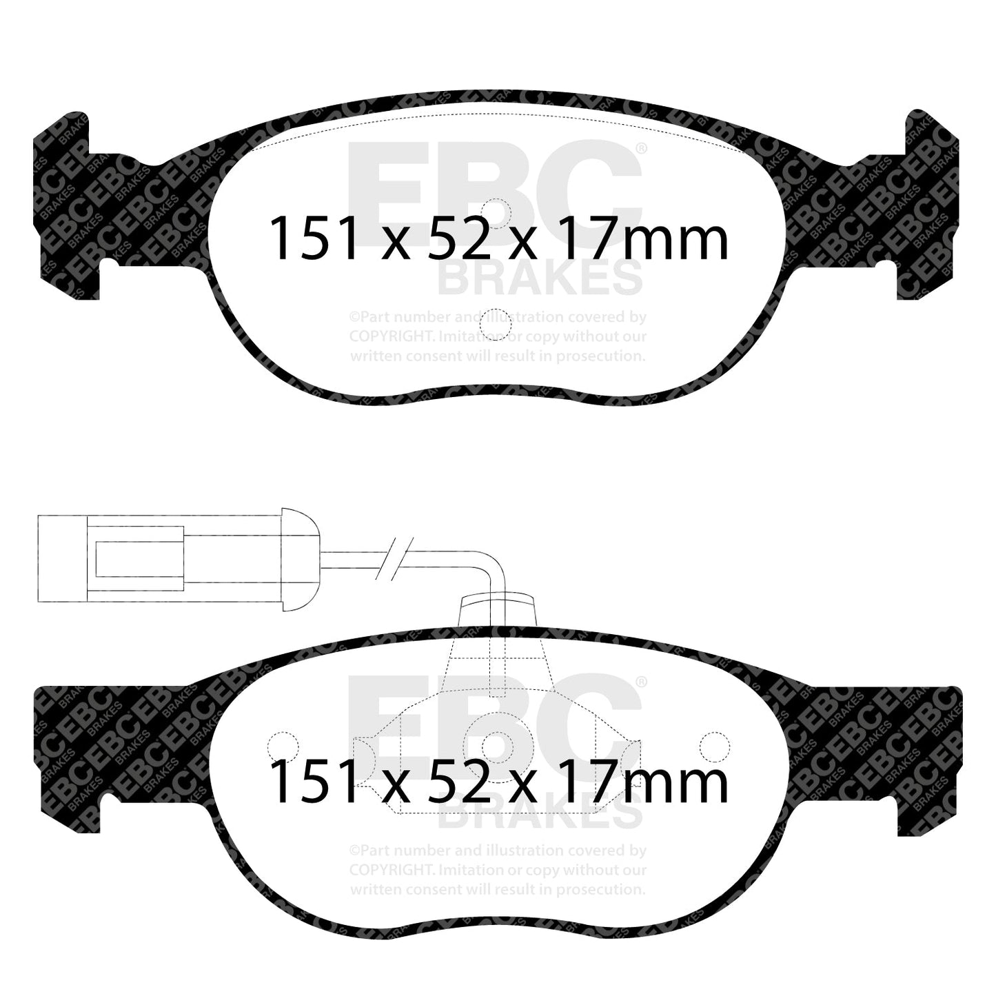 EBC Brakes Pad and Disc Kit (PDKF622)