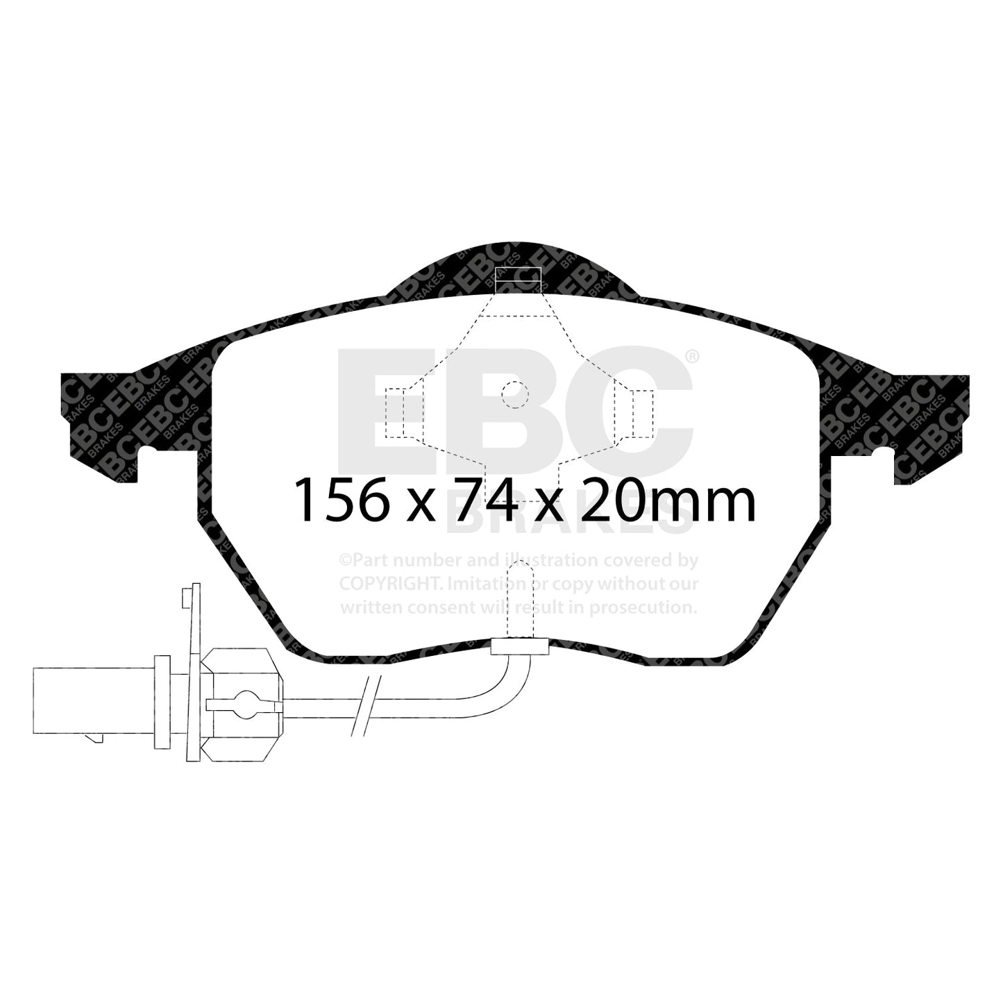 EBC Brakes Pad  and  Disc Kit (PD02KF047)