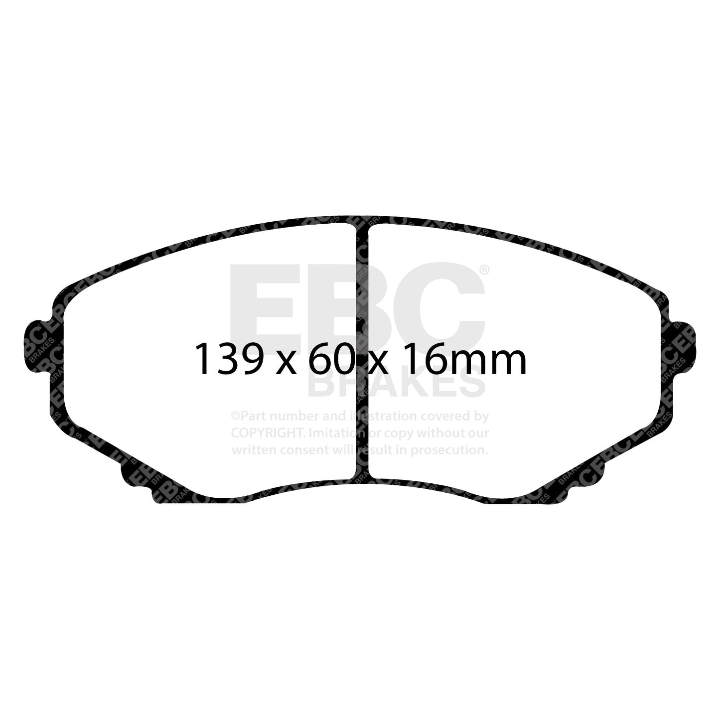 EBC Ultimax OE Replacement Brake Pad Set (DP1121)