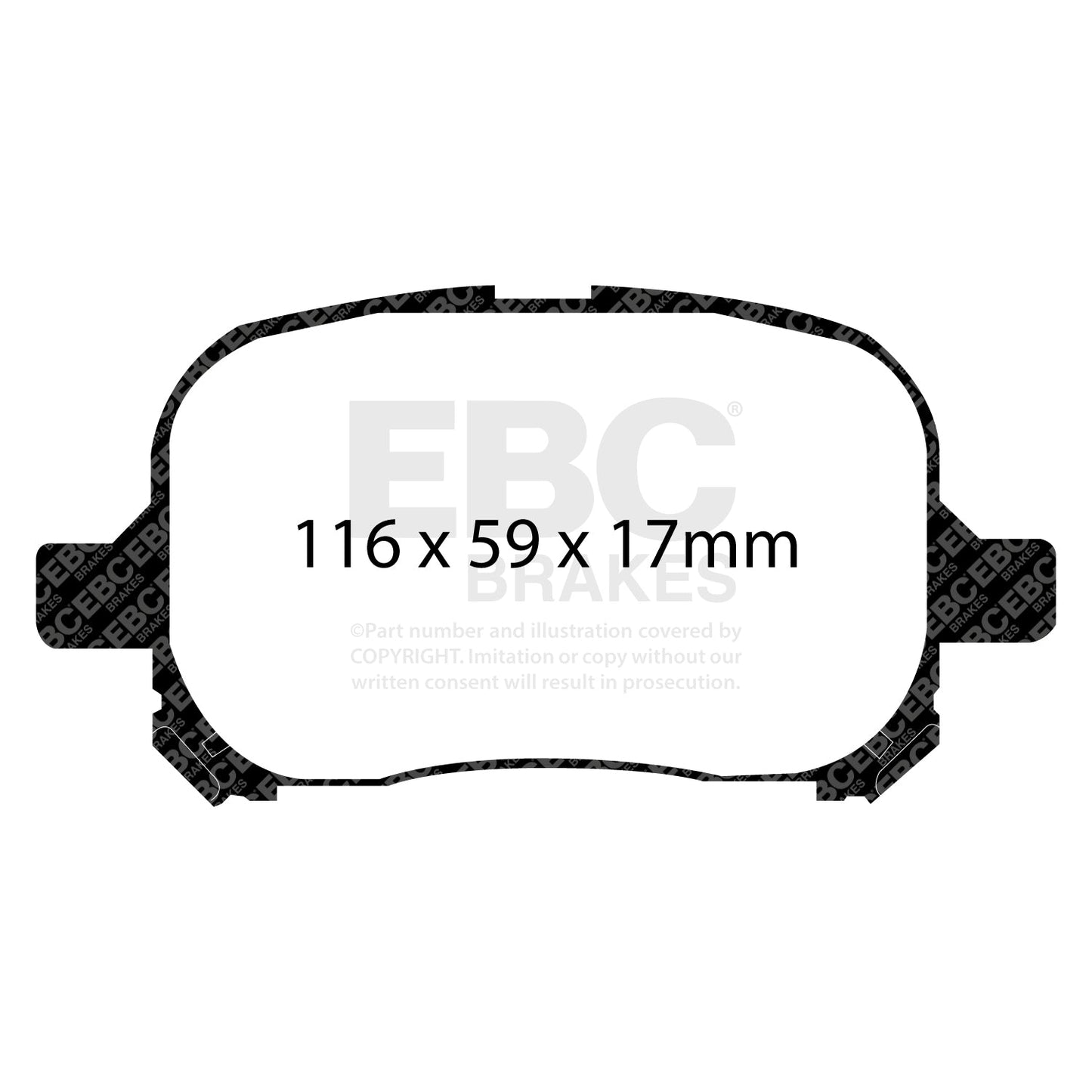 EBC Greenstuff 2000 Series Sport Brake Pad Set (DP21133)