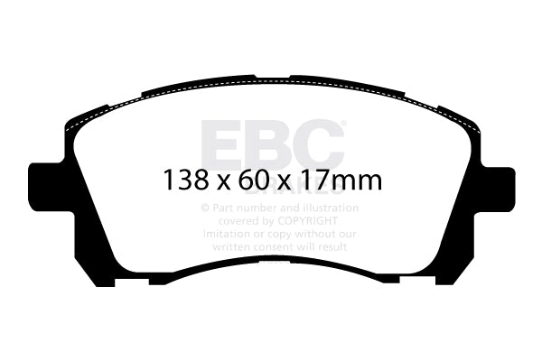 EBC Brakes RPX Racing Pad (DP81134RPX) Front