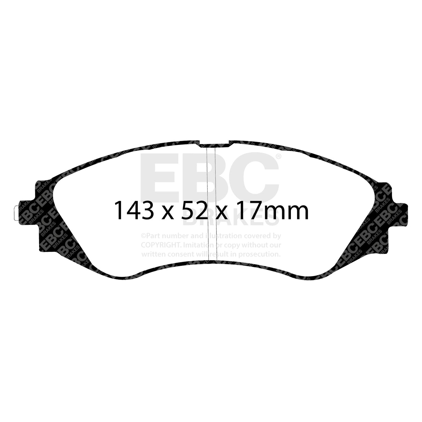 EBC Greenstuff 2000 Series Sport Brake Pad Set (DP21209)