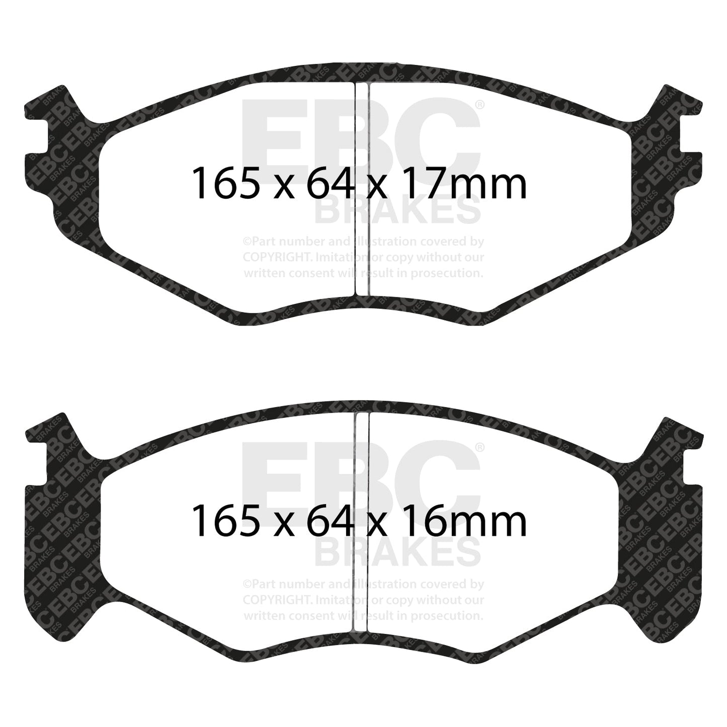 EBC Brakes Pad  and  Disc Kit (PD01KF332)