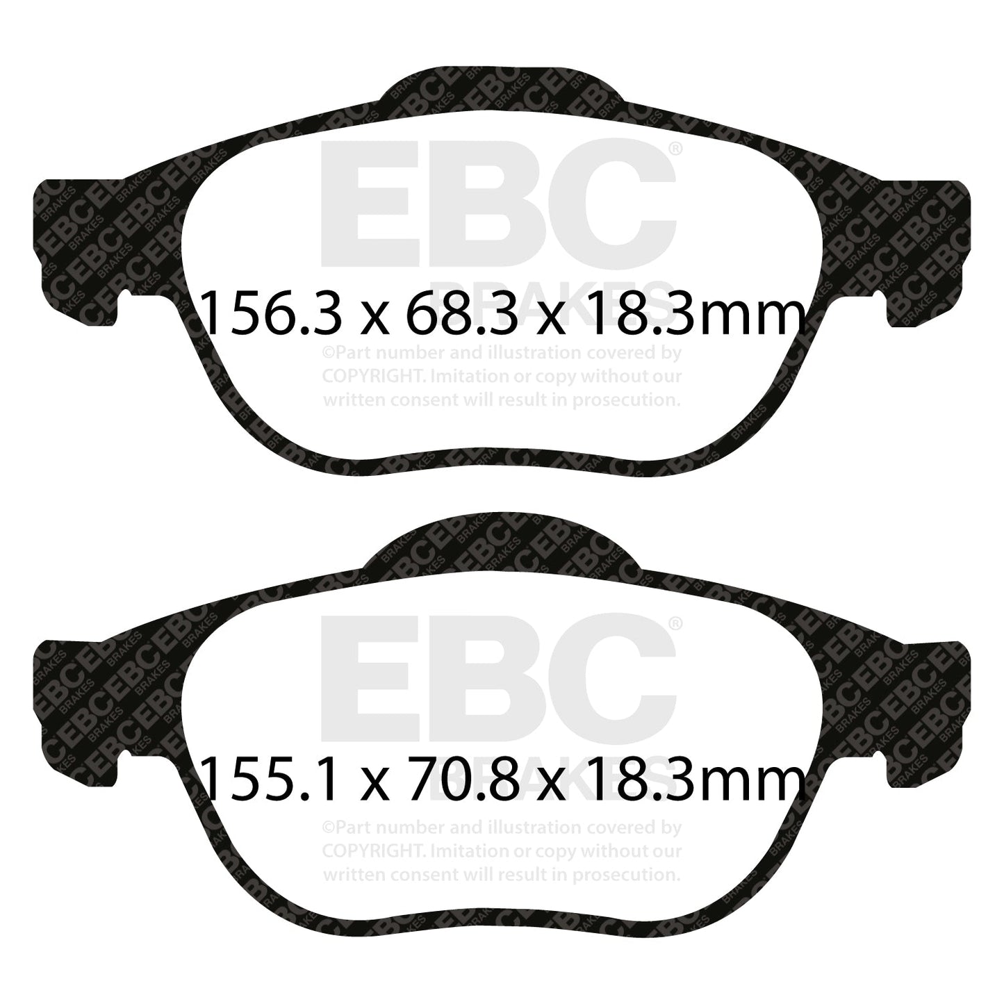 EBC Brakes Pad  and  Disc Kit (PD01KF1261)