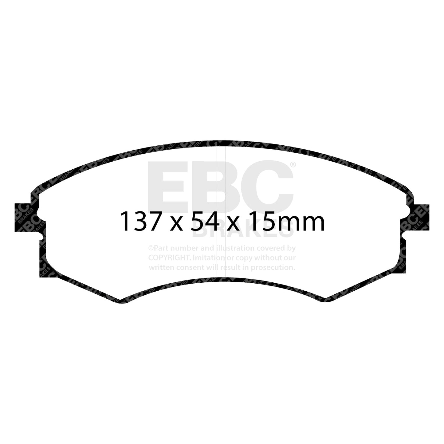 EBC Greenstuff 2000 Series Sport Brake Pad Set (DP21358/2)