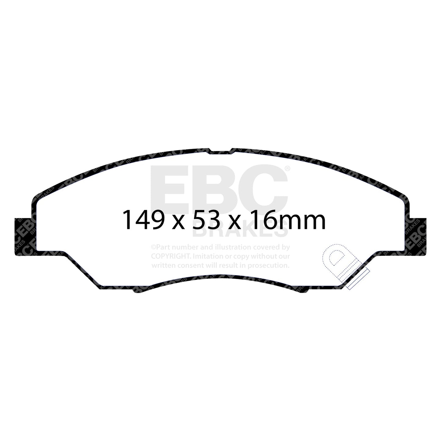 EBC Greenstuff 6000 Series Truck and SUV Brake Pad Set (DP61404)