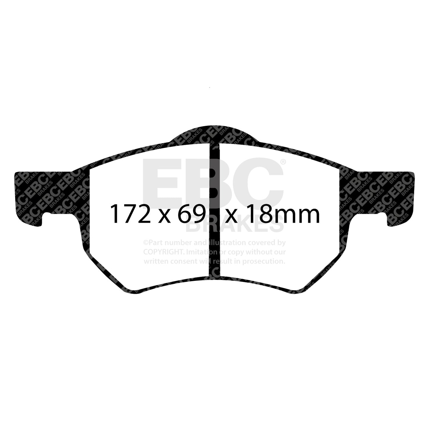 EBC Yellowstuff 4000 Series Street and Track Brake Pad Set (DP41427R)