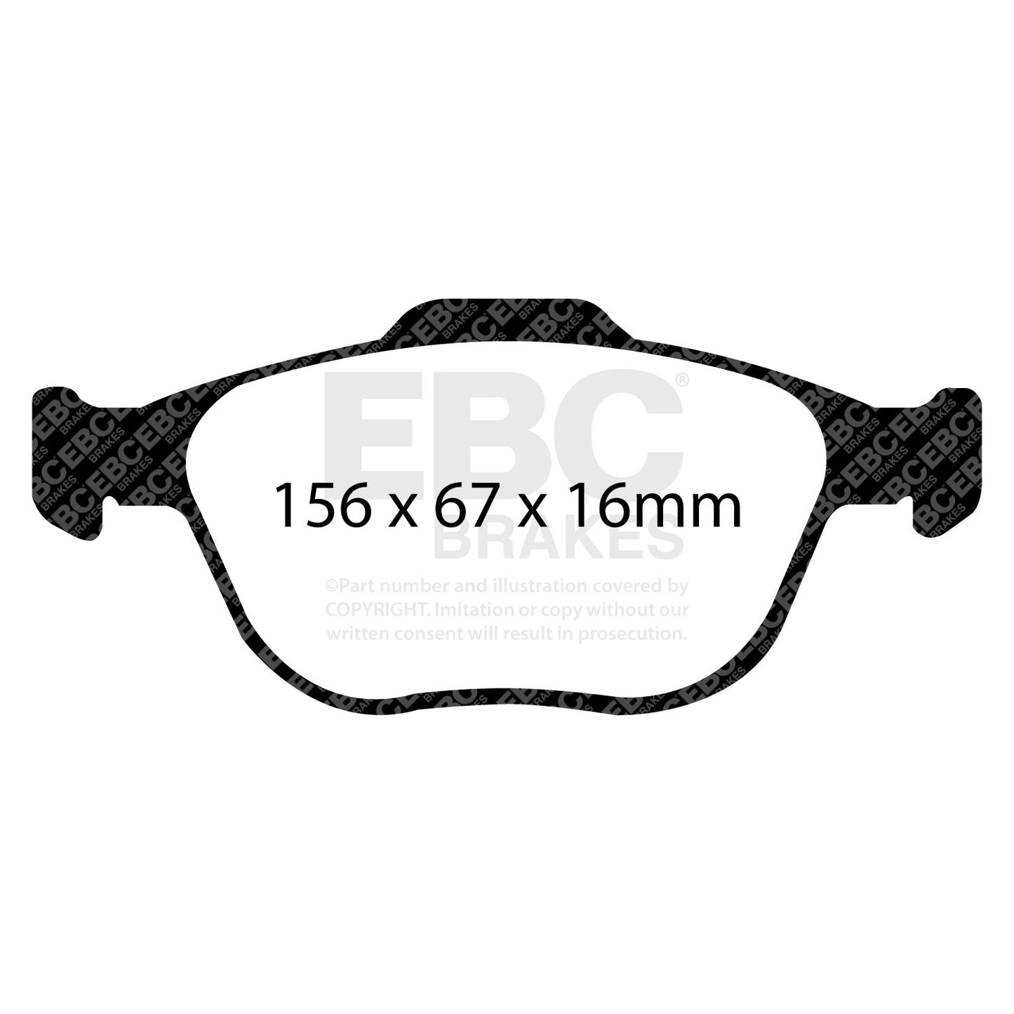 EBC Ultimax OE Replacement Brake Pad Set (DP1444)
