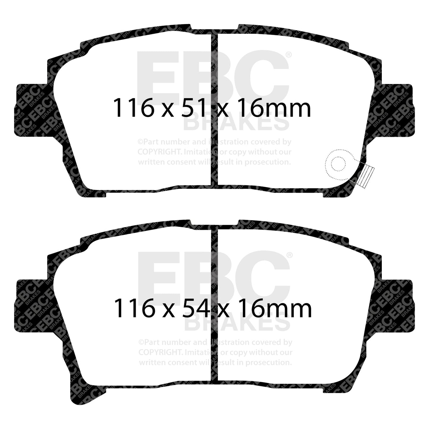 EBC Brakes Pad  and  Disc Kit (PD01KF1496)