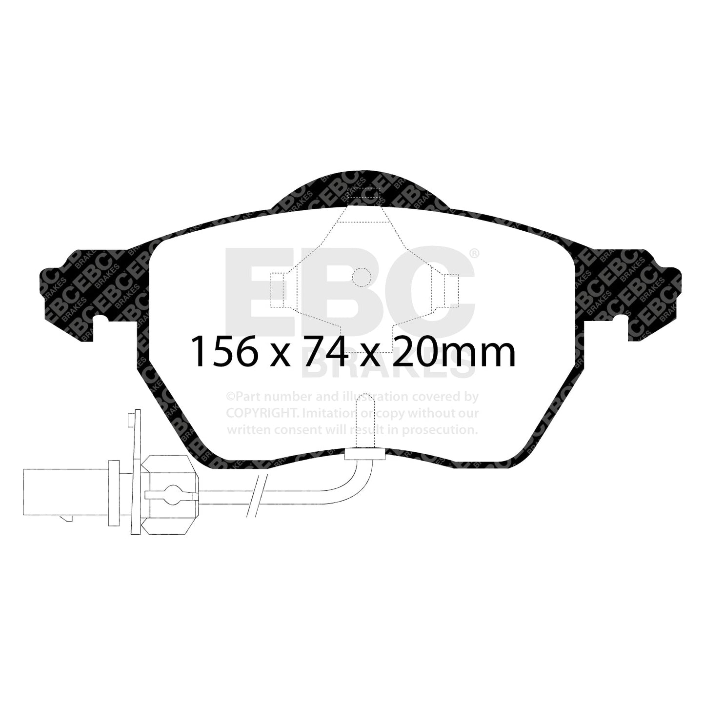 EBC Brakes Pad  and  Disc Kit (PD01KF112)