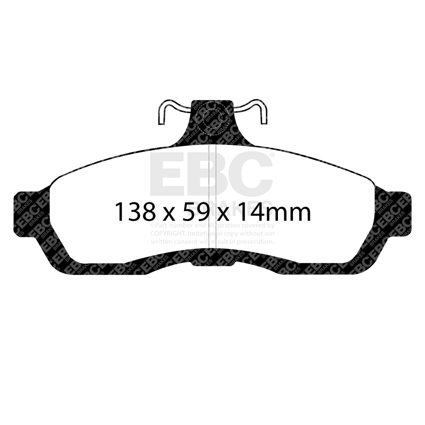 EBC Redstuff 3000 Series Sport Brake Pad Set (DP31502C)