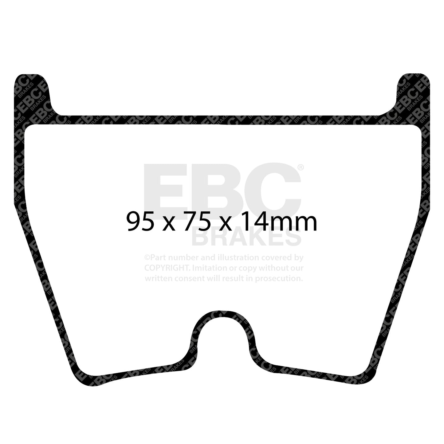 EBC Brakes RP1 Racing Pad (DP81513RP1) Front