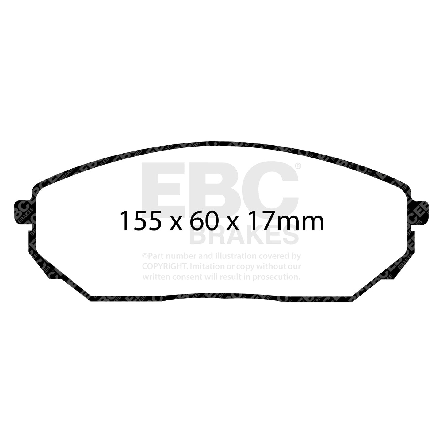 EBC Ultimax OE Replacement Brake Pad Set (DP1557)