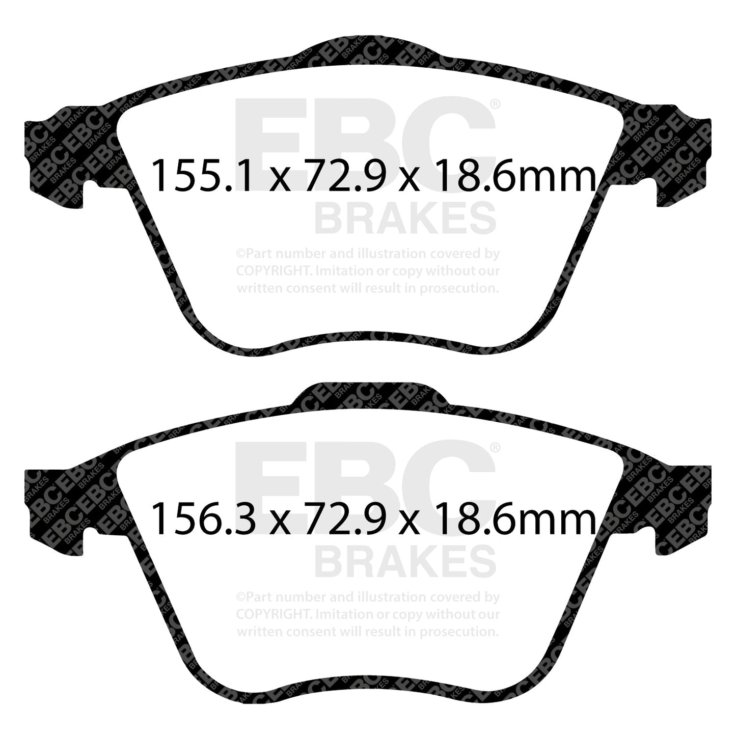 EBC Brakes Pad and Disc Kit (PD03KF682)