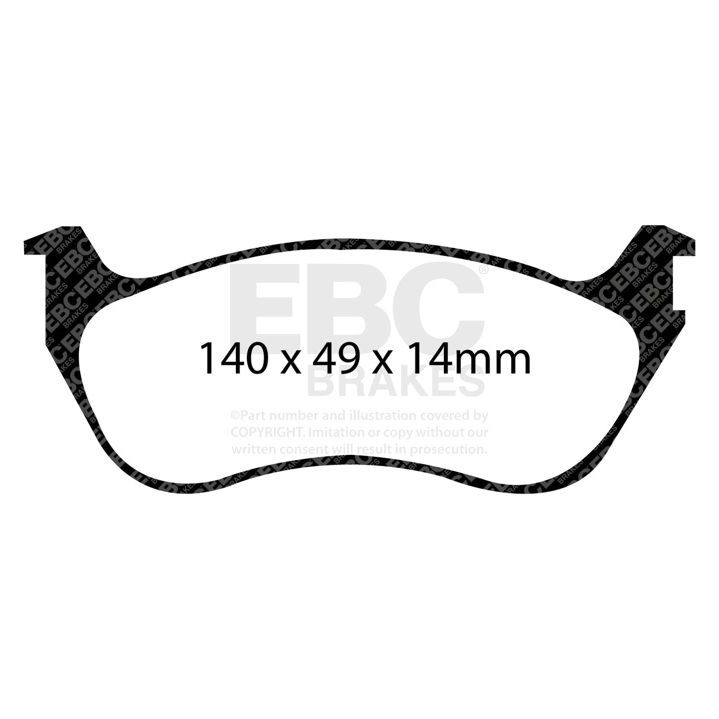 EBC Ultimax OE Replacement Brake Pad Set (DP1631)