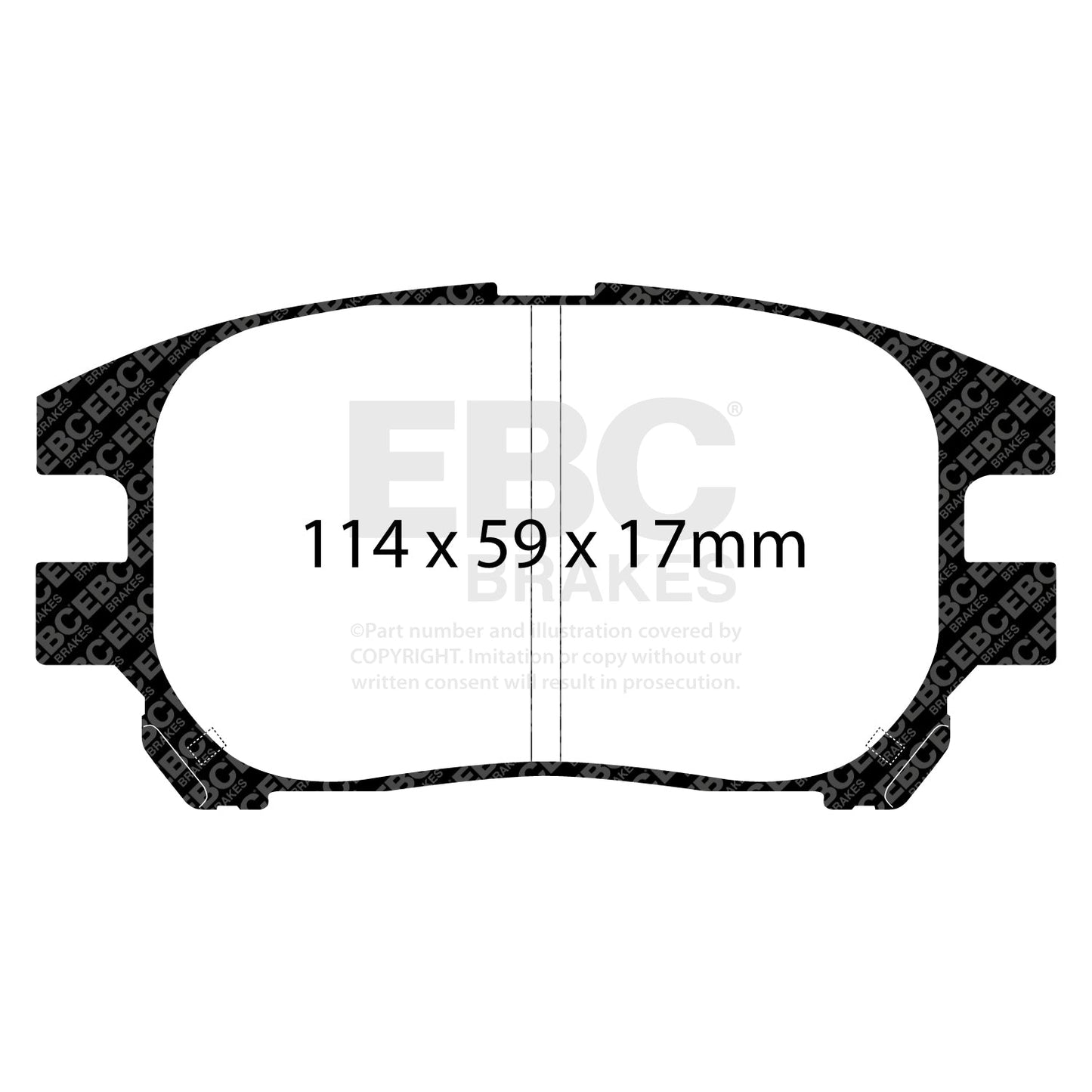 EBC Ultimax OE Replacement Brake Pad Set (DP1658)
