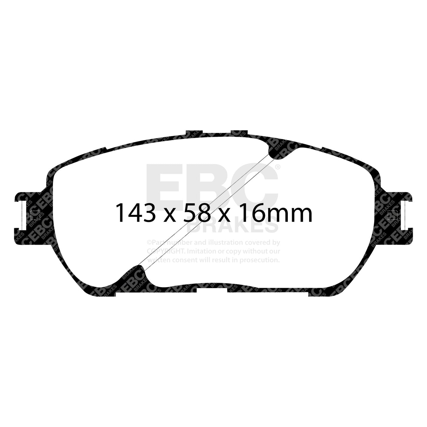 EBC Brakes Pad and Disc Full vehicle Kit (PD40K1854)