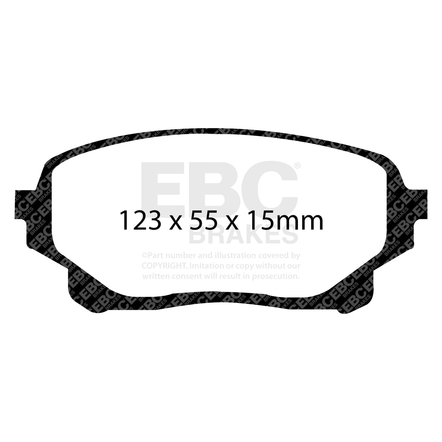 EBC Greenstuff 6000 Series Truck and SUV Brake Pad Set (DP61756)