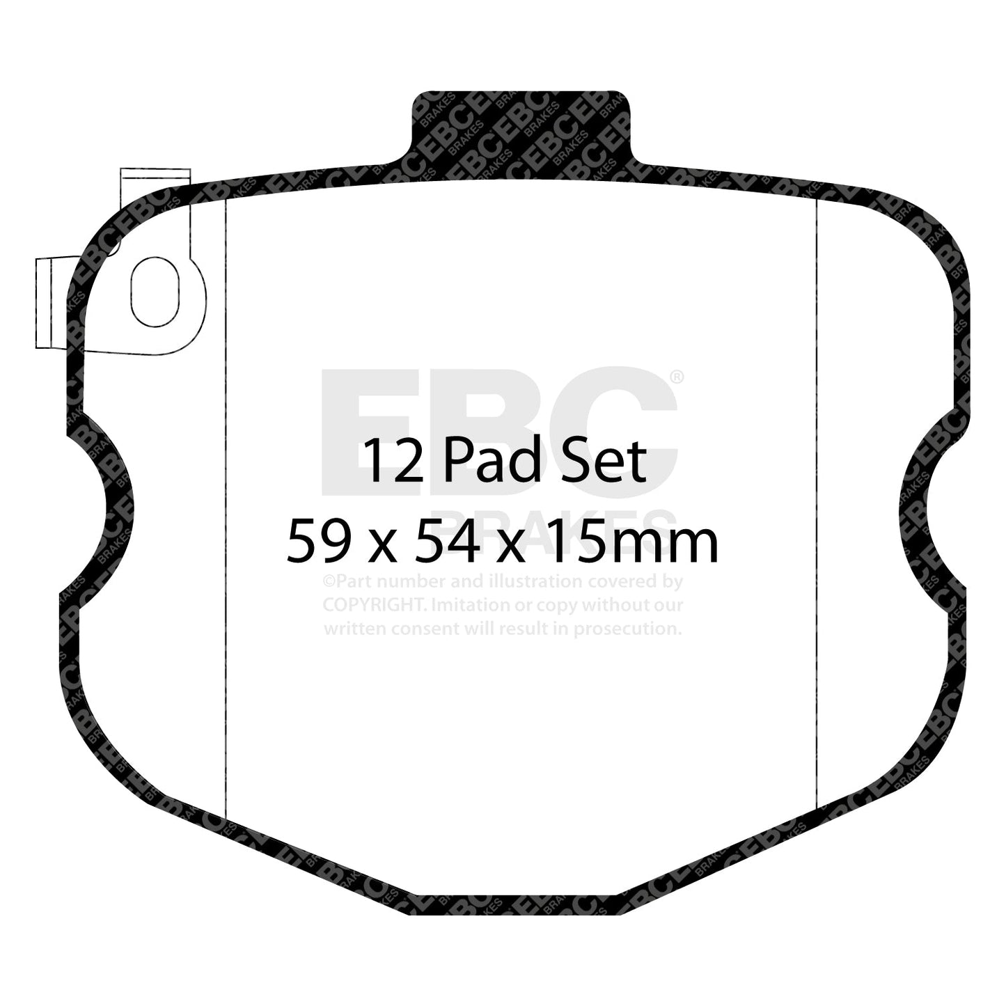 EBC Brakes Pad  and  Disc Kit (PD02KF173)