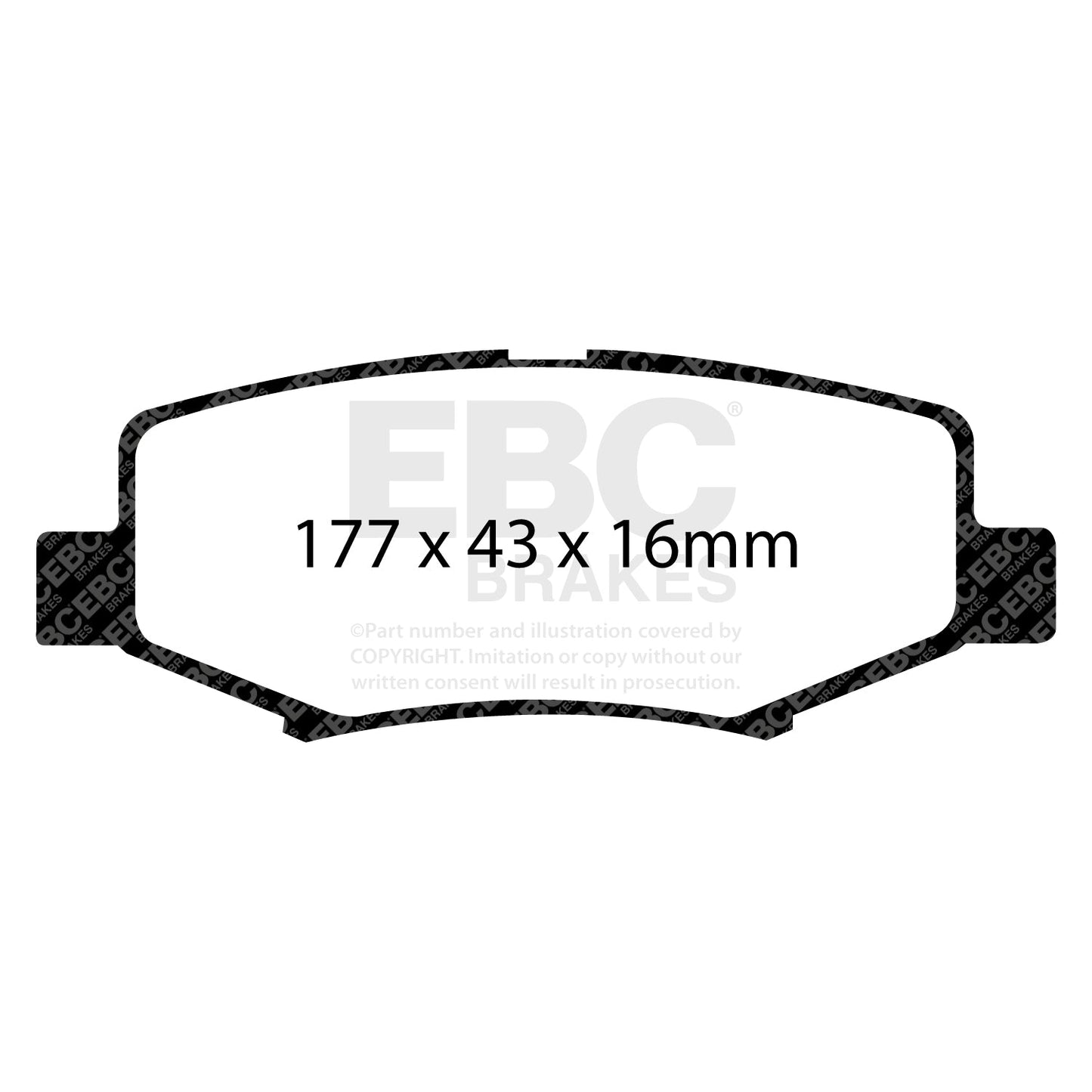 EBC ED Brake Pad Light Truck, Jeep and SUV Set (ED91799)
