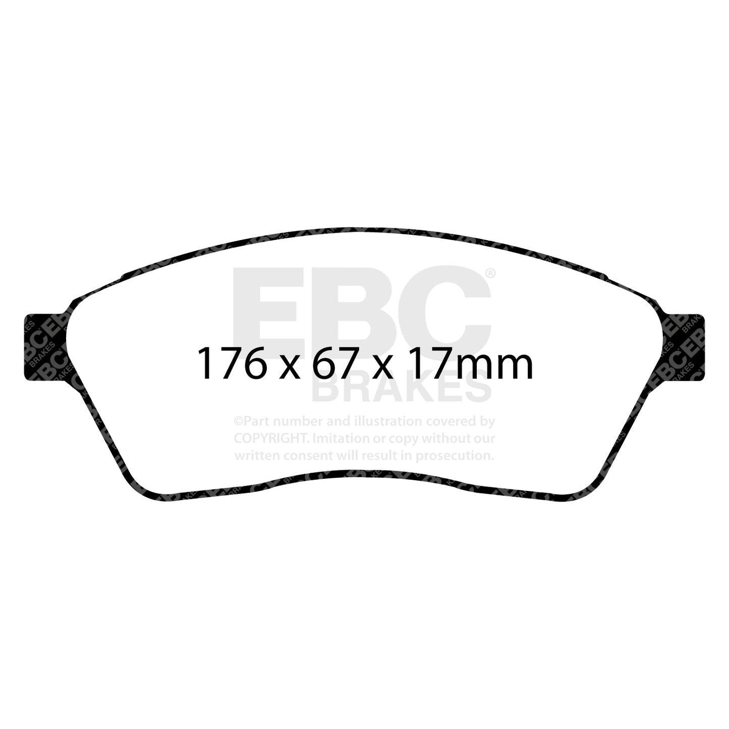 EBC Ultimax OE Replacement Brake Pad Set (DP1859)