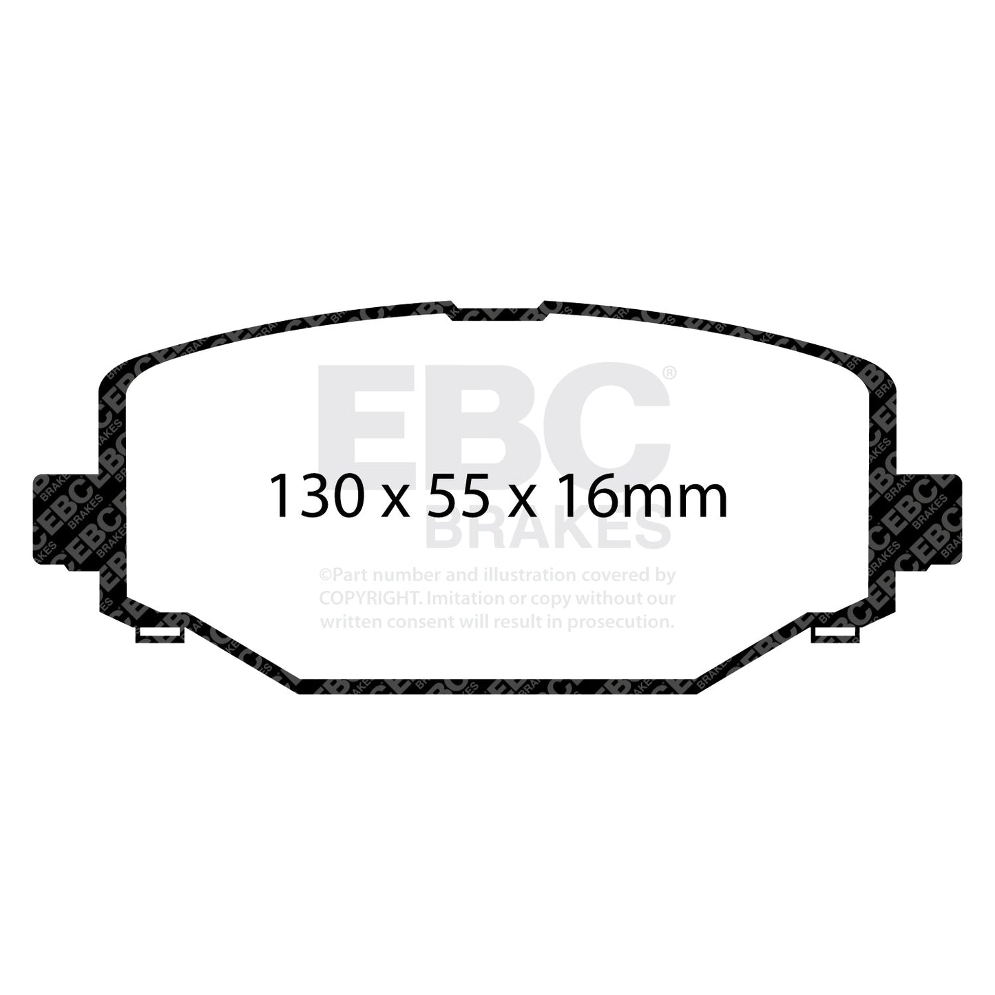 EBC ED Brake Pad Light Truck, Jeep and SUV Set (ED91889)