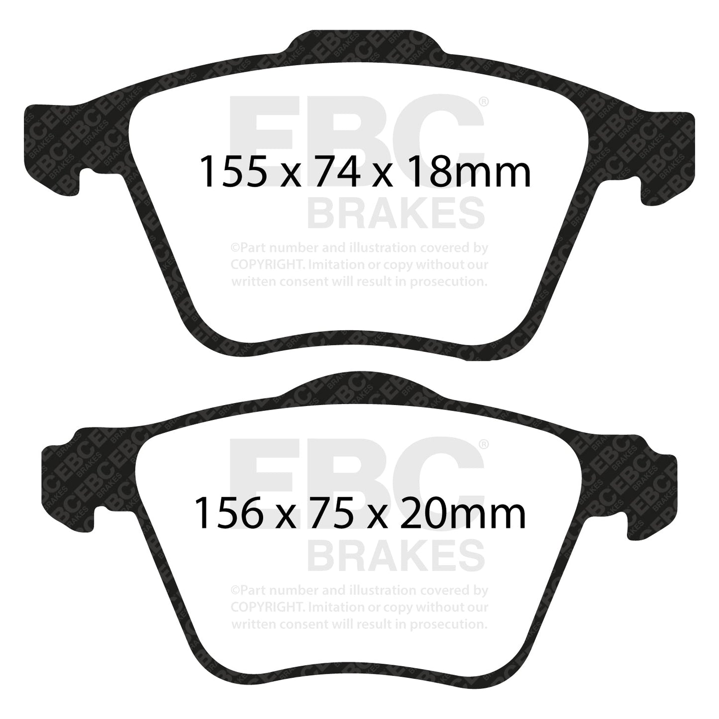 EBC Brakes Pad and Disc Kit (PD03KF1242)
