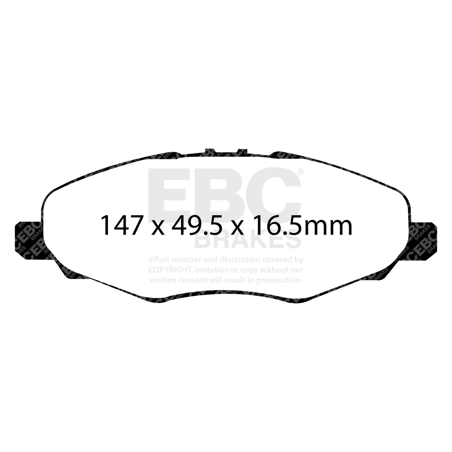 EBC Ultimax OE Replacement Brake Pad Set (DP1924)