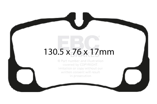 EBC Brakes Yellowstuff Pad and Plain Disc kit (PD03KR587)