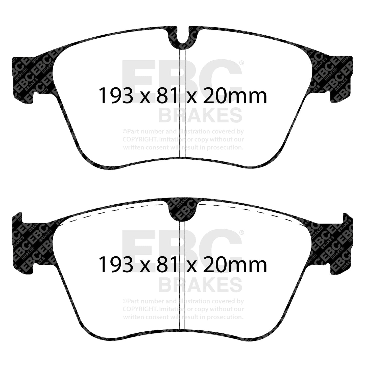 EBC Yellowstuff 4000 Series Street and Track Brake Pad Set (DP41937R)
