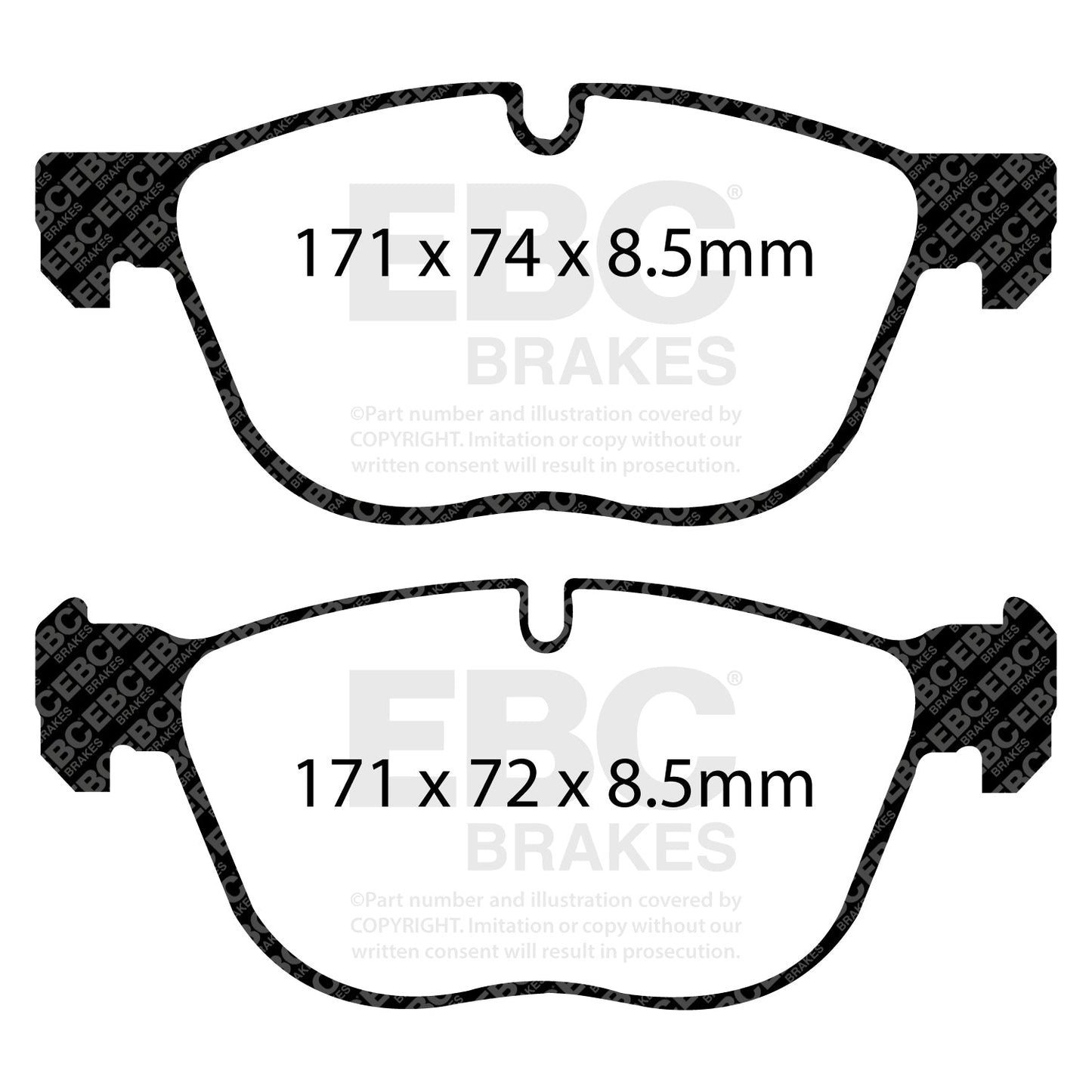 EBC Brakes Pad  and  Disc Kit (PD01KF1854)