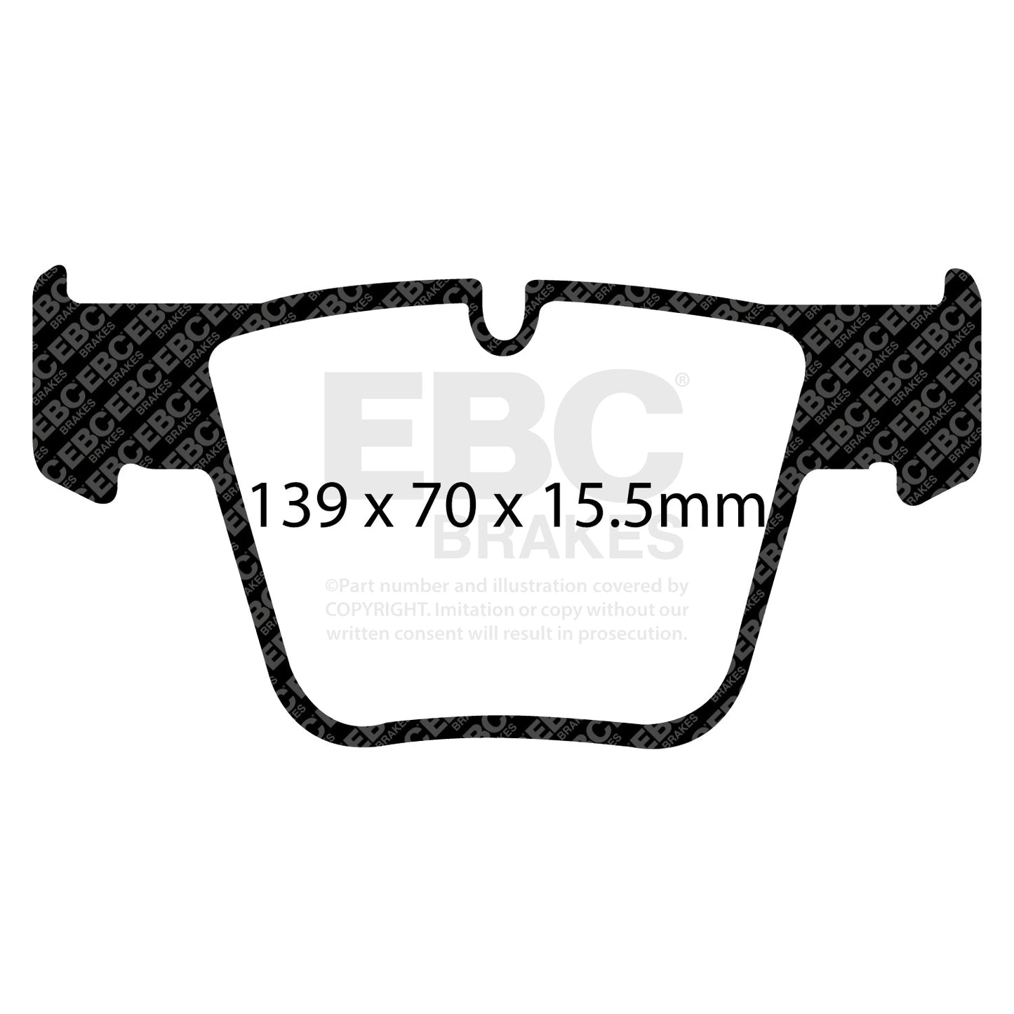 EBC Yellowstuff 4000 Series Street and Track Brake Pad Set (DP41941R)