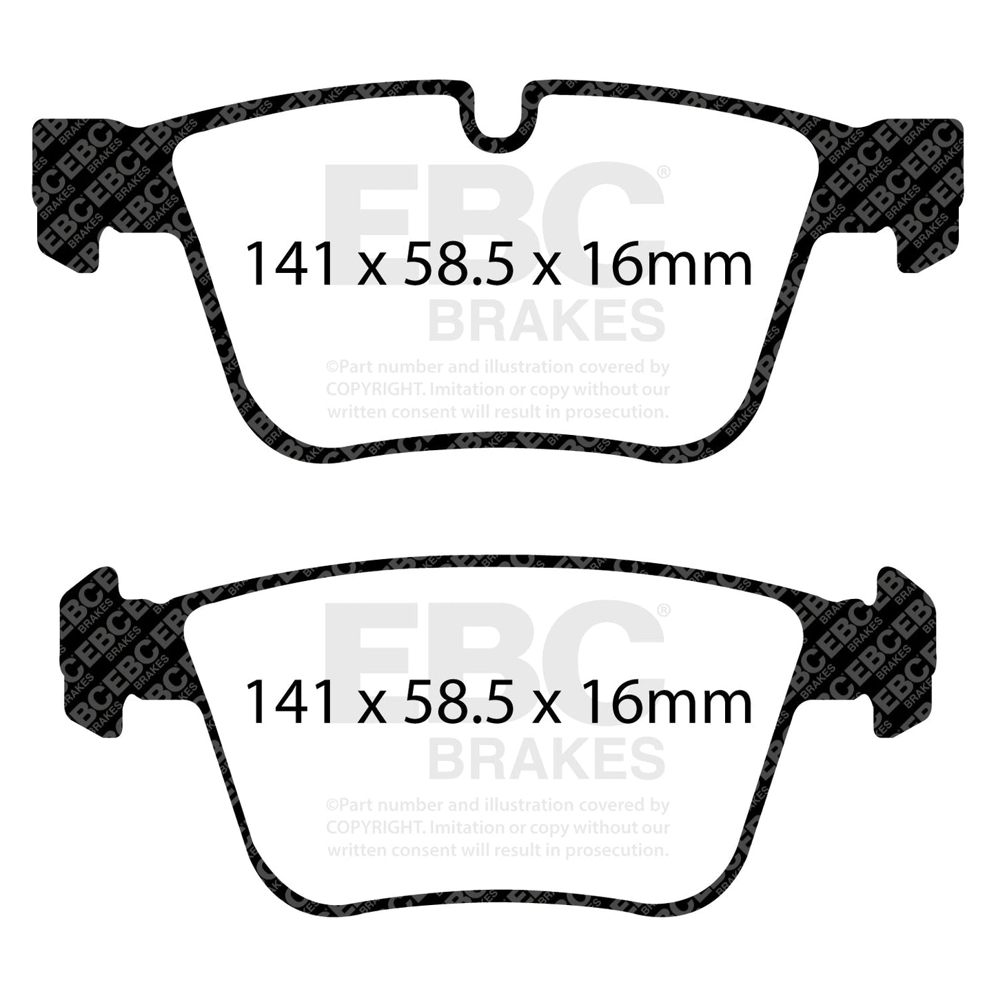 EBC Yellowstuff 4000 Series Street and Track Brake Pad Set (DP41942R)