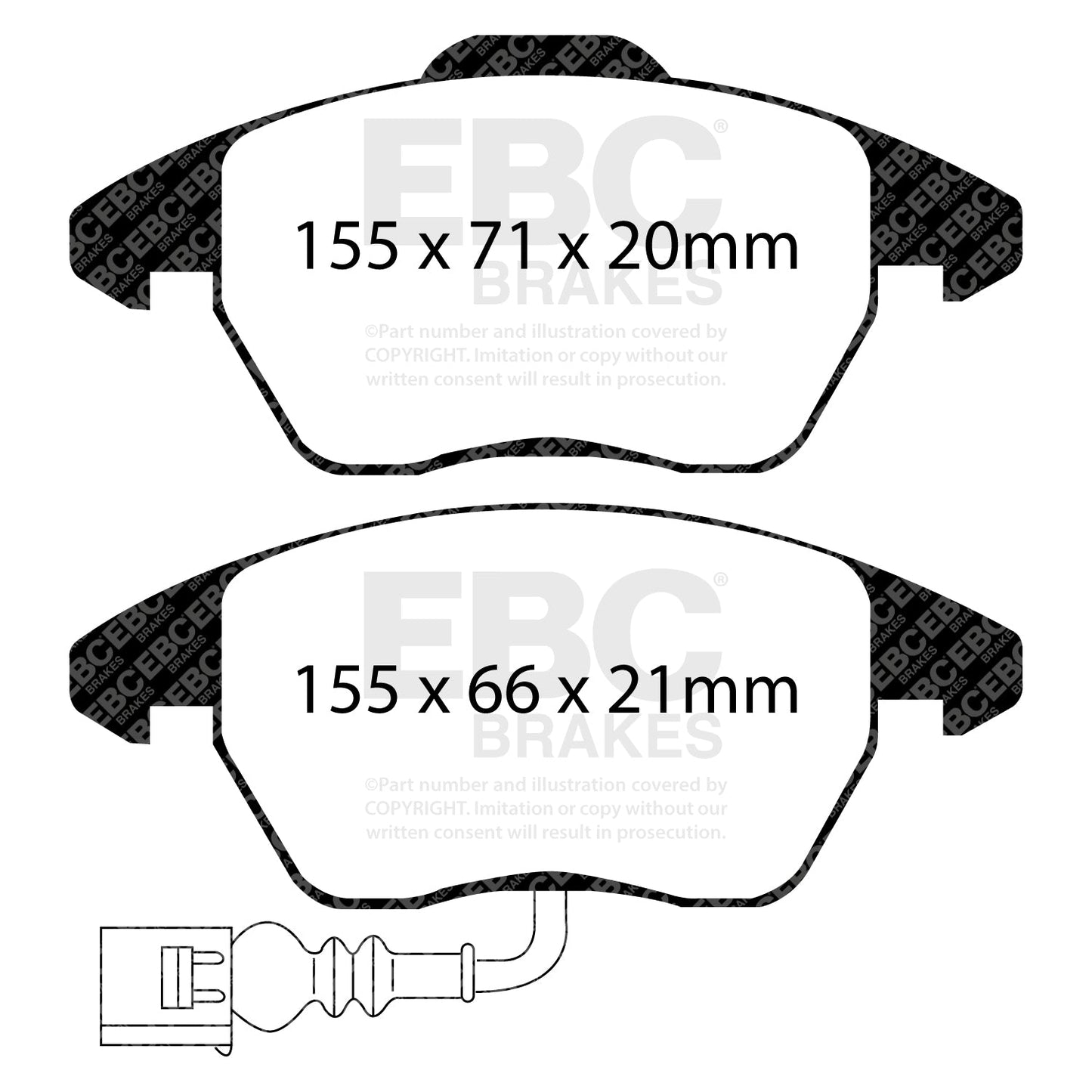 EBC Brakes Pad and Disc Kit (PD05KF781)