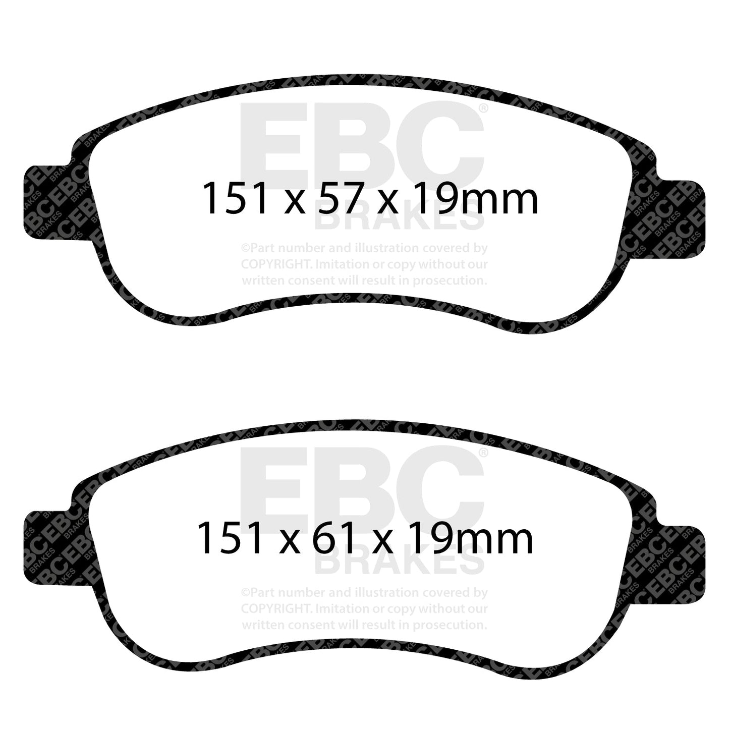 EBC Brakes Pad and Disc Kit (PDKF888)