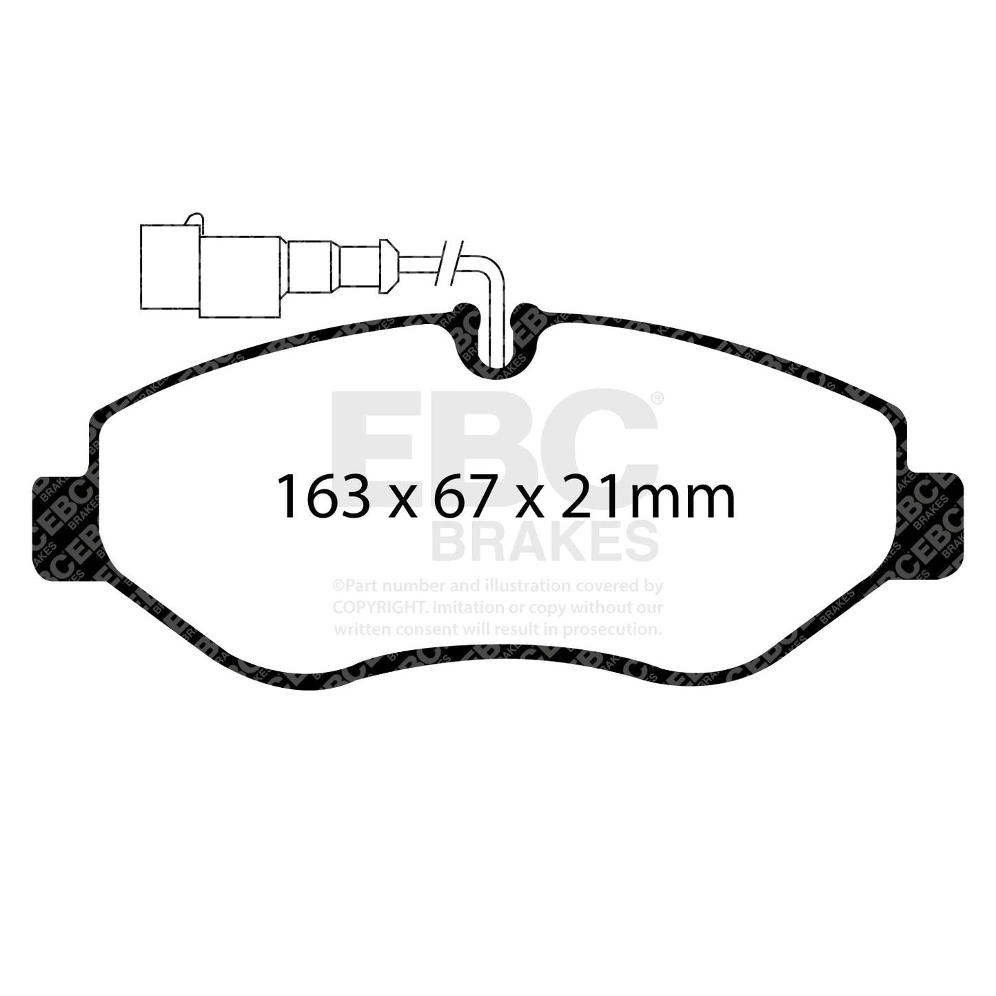 EBC Ultimax OE Replacement Brake Pad Set (DP1956)